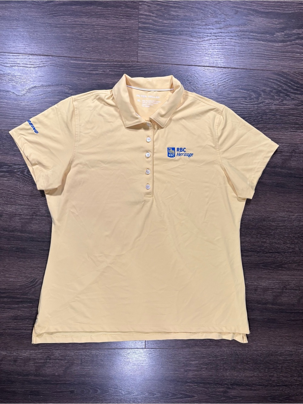 Peter Millar Rbc Heritage Boeing Golf Polo Ladies Size Xl
